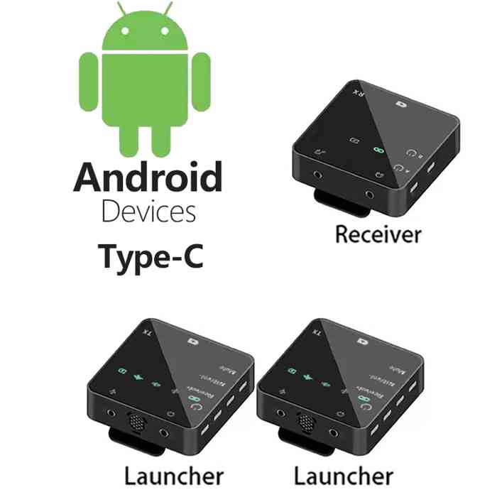 K63 Professional Lavalier Microphone With type c & 3.5mm